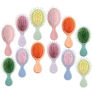 12 Pack Mini Hair Brush Wet Detangling Brush Travel Brush for Women Kids Gifts